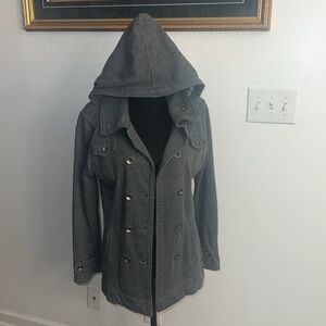 Ezekiel Cotton Pea Coat with Hood, sz S.